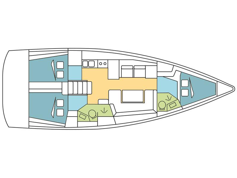 Book yachts online - sailboat - Oceanis 41.1 - Regor - rent