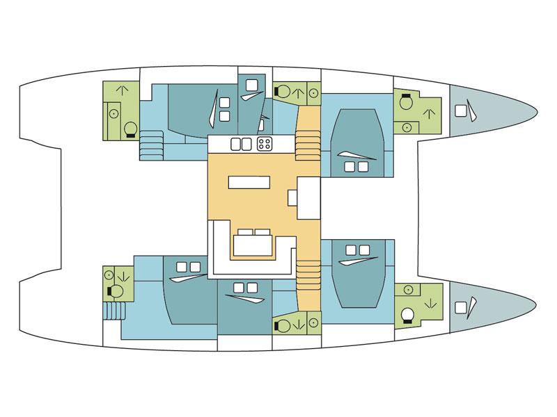 Book yachts online - catamaran - Lagoon 52F - Jadro - rent