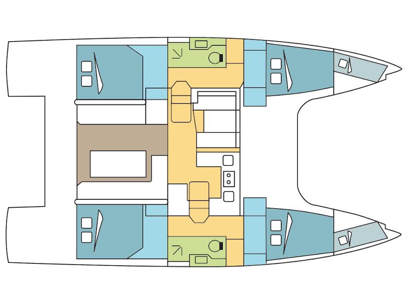 Book yachts online - catamaran - Nautitech Open 40 - Sea Garden - rent