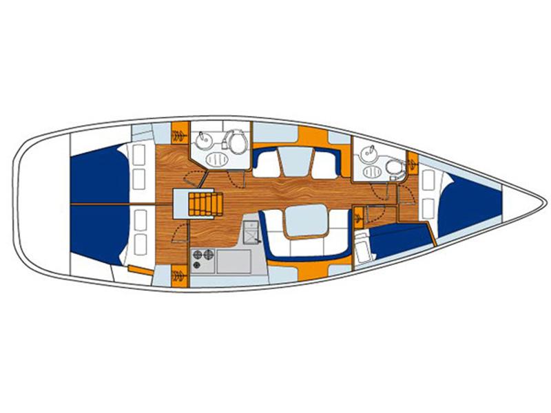 Book yachts online - sailboat - Sun Odyssey 43DS - Nikolaos - rent