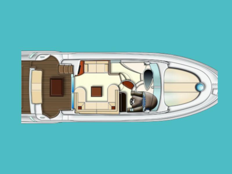 Book yachts online - motorboat - Azimut 43 Fly - Lou Ann - rent