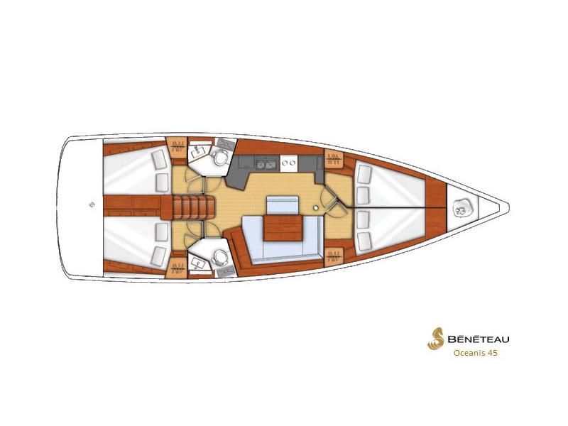 Book yachts online - sailboat - Oceanis 45 - Aida (Refit 2019) - rent