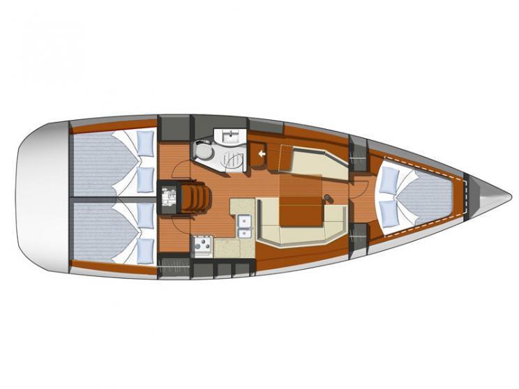 Book yachts online - sailboat - Sun Odyssey 39i - "MIA PIA" - rent