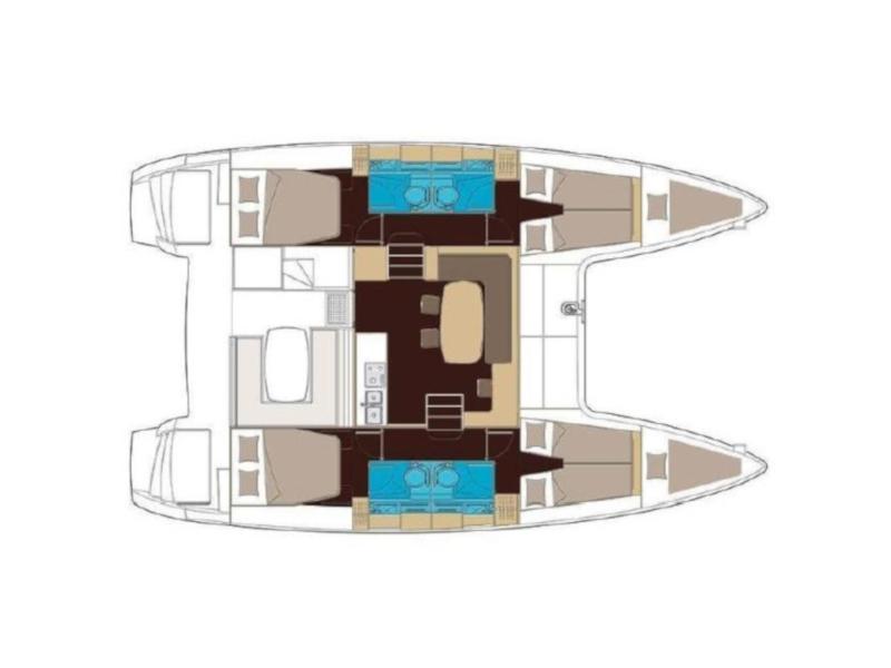 Book yachts online - catamaran - Lagoon 400 S2 - Helios - rent