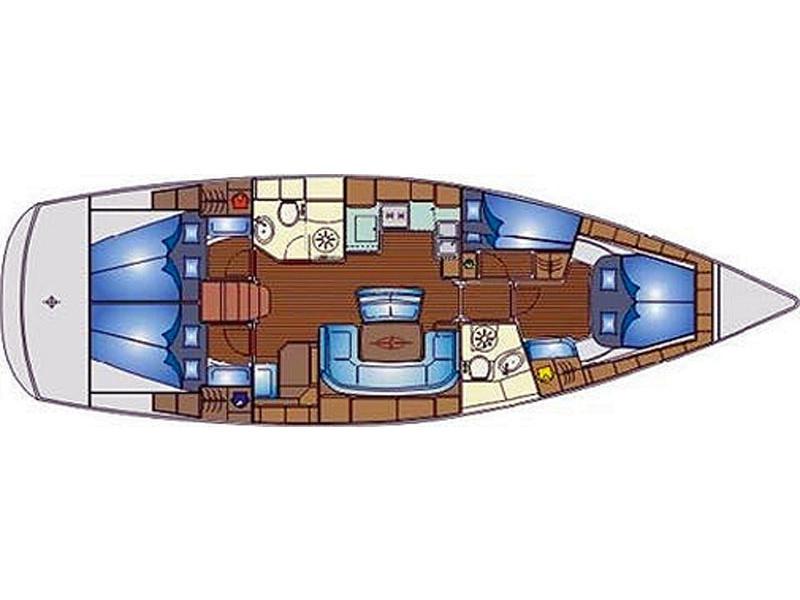 Book yachts online - sailboat - Bavaria 46 Cruiser - Notus - rent