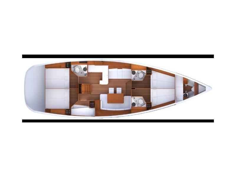 Book yachts online - sailboat - Jeanneau 53 - Marco Polo II - rent