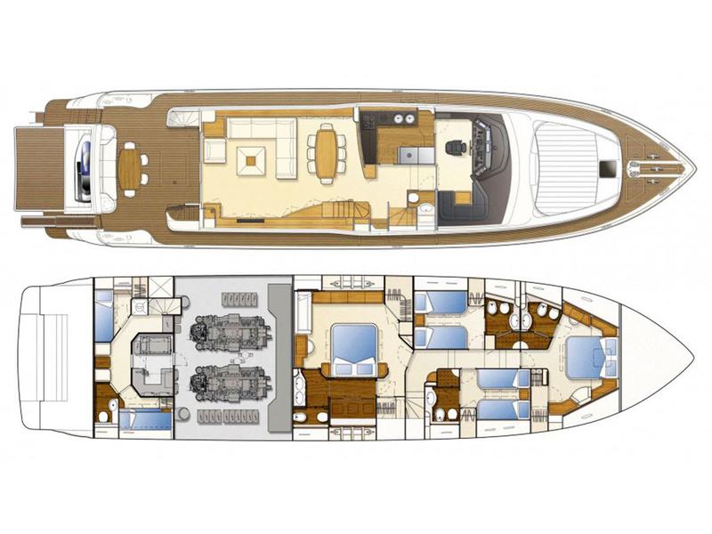 Book yachts online - motorboat - Ferretti 830 - Cipriana - rent