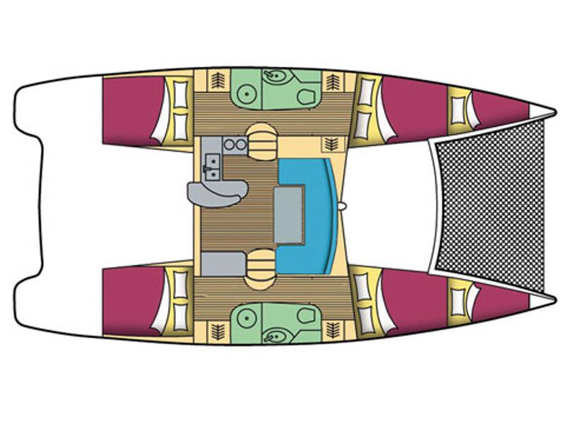 Book yachts online - catamaran - Leopard 384 - Miriam - rent