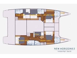 Book yachts online - catamaran - Saba 50 - New Horizons 2 - rent