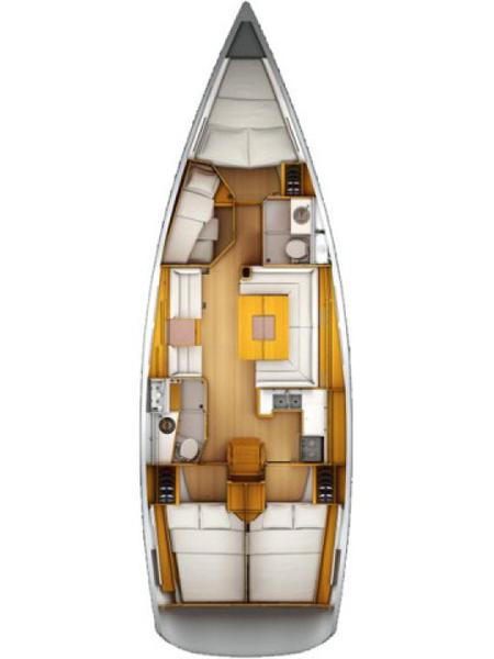 Book yachts online - sailboat - Sun Odyssey 439 - Aeriko - rent