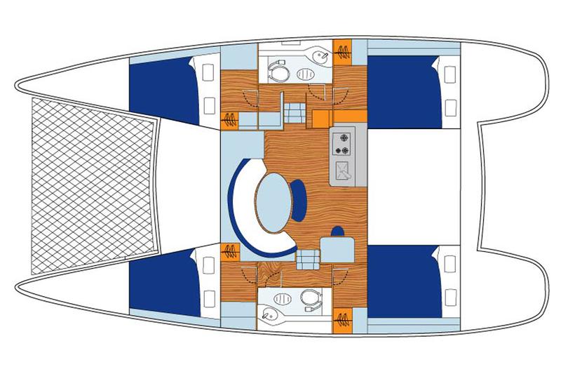 Book yachts online - catamaran - Lagoon 380 - Thalassaki - rent