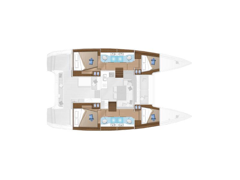 Book yachts online - catamaran - Lagoon 40 - Madrigal VI - rent