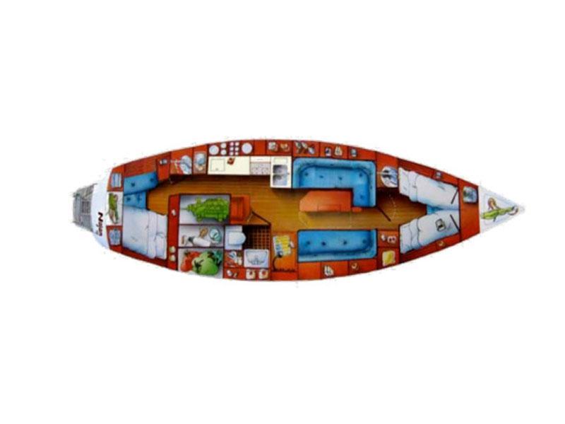 Book yachts online - sailboat - Najad 360 - Amphitrite - rent