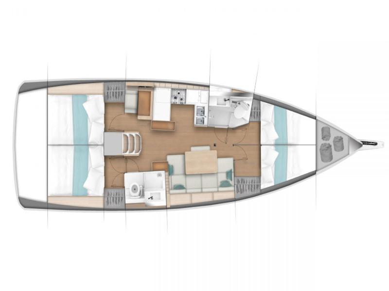 Book yachts online - sailboat - Sun Odyssey 440 - Finesse - rent