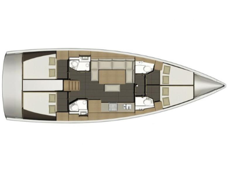 Book yachts online - sailboat - Dufour 460 Grand Large - Esmeralda - rent