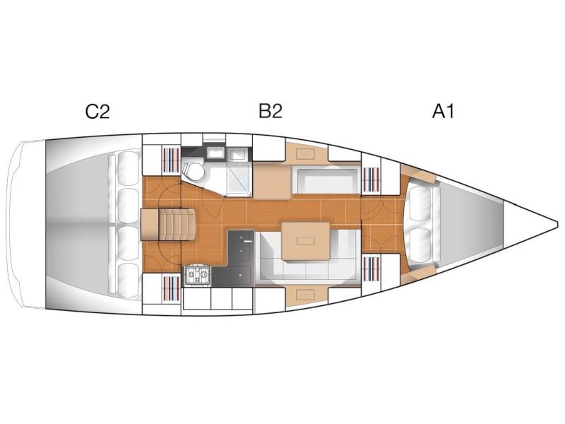 Book yachts online - sailboat - Hanse 375 - Laska - rent