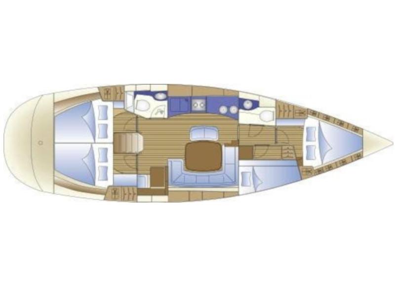 Book yachts online - sailboat - Bavaria 44 - Wawi I - rent