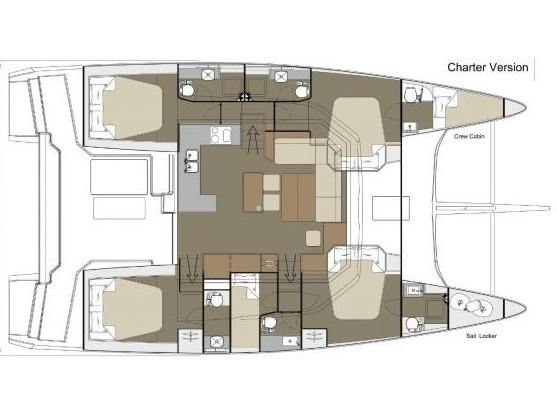 Book yachts online - catamaran - Dufour 48 - Bahia Serena - rent