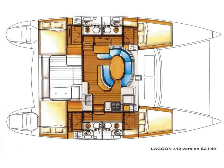 Book yachts online - catamaran - Lagoon 410 S2 - Mistress - rent