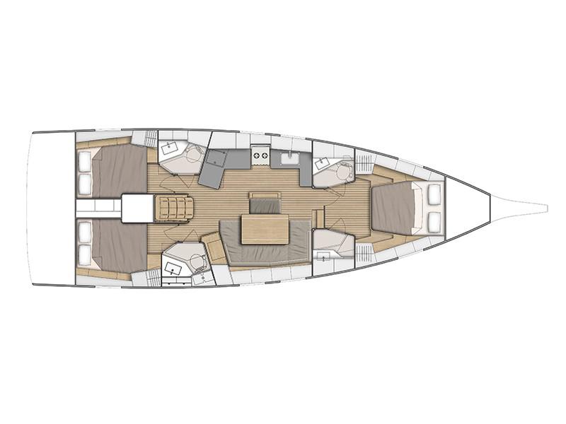 Book yachts online - sailboat - Oceanis 46.1 - Owner's Vision - rent