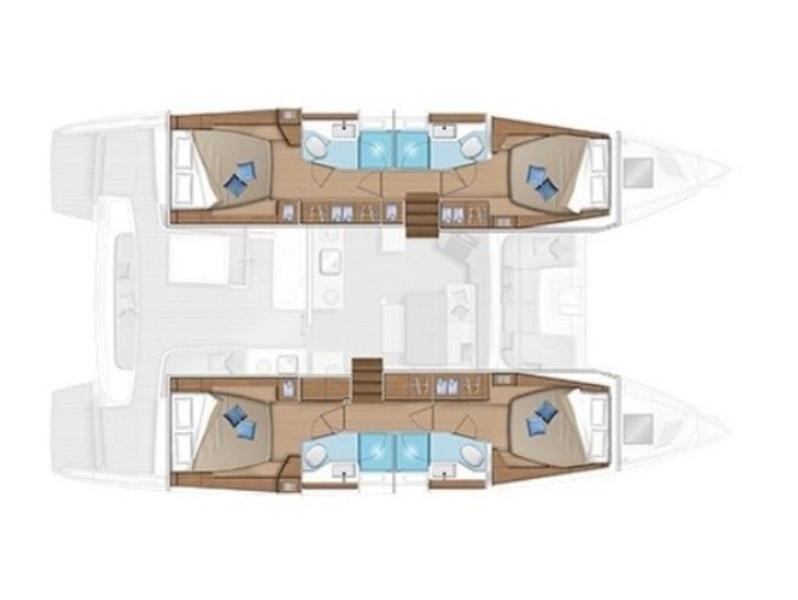 Book yachts online - catamaran - Lagoon 46 - Sbronzo - rent