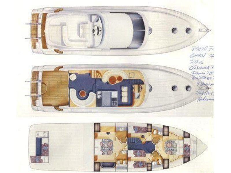 Book yachts online - motorboat - Fairline 65 Squadron - Sunshine MBL - rent
