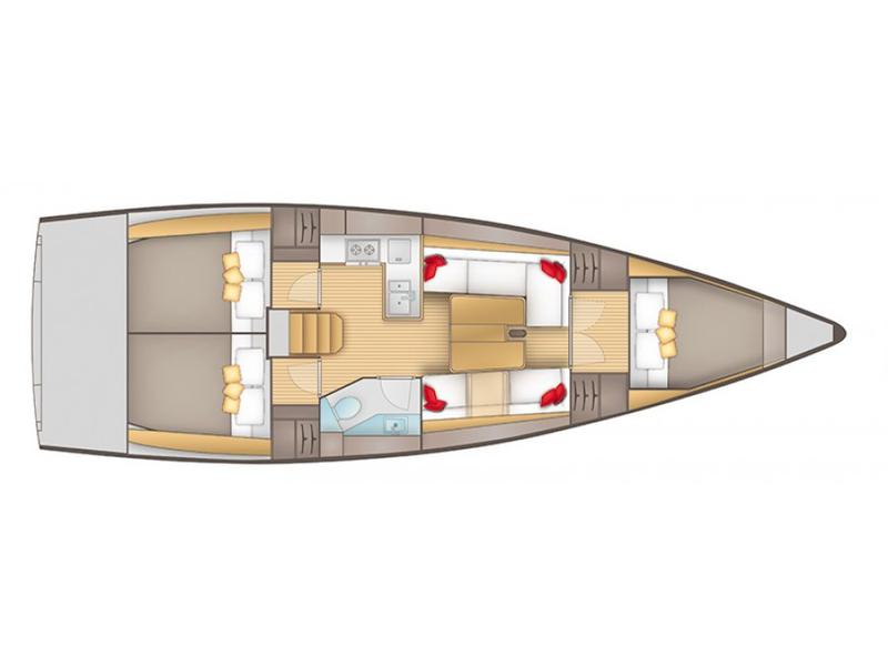 Book yachts online - sailboat - Salona 380 Performance - Tonic - rent