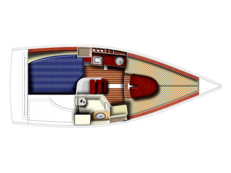 Book yachts online - sailboat - SUN 2500 - Pen Men - rent