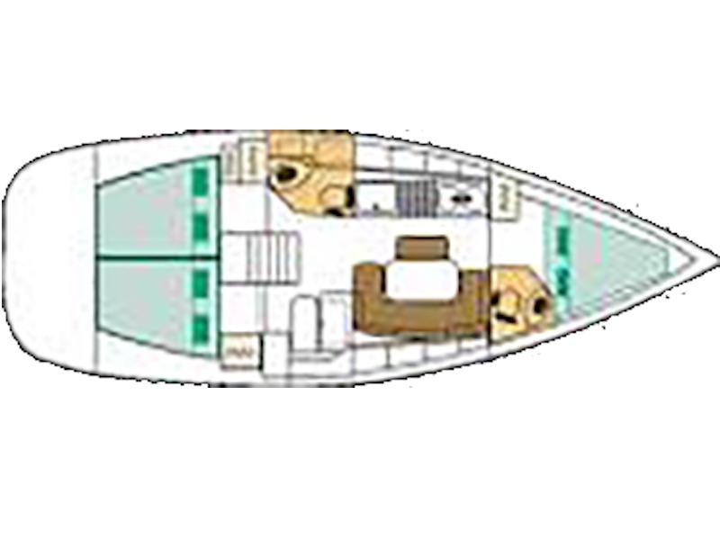 Book yachts online - sailboat - Beneteau Cyclades 39.3 - Helena - rent