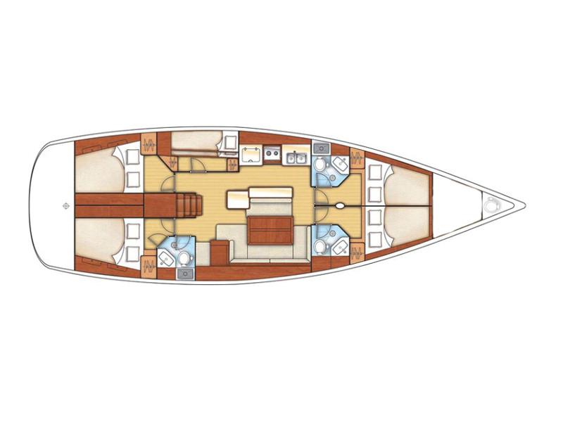 Book yachts online - sailboat - Oceanis 50 Family - EVITA I - rent