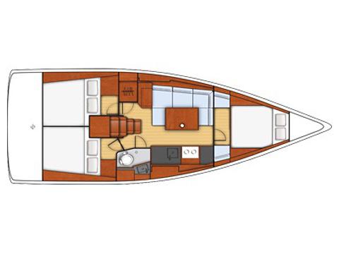 Book yachts online - sailboat - Oceanis 38 - Giustina - rent