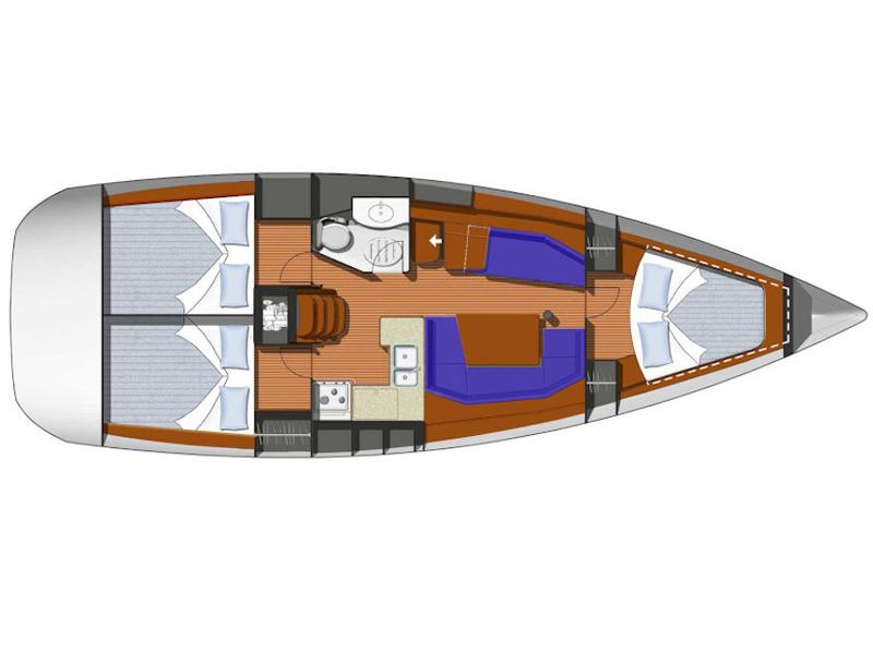 Book yachts online - sailboat - Sun Odyssey 37 - Nepa - rent