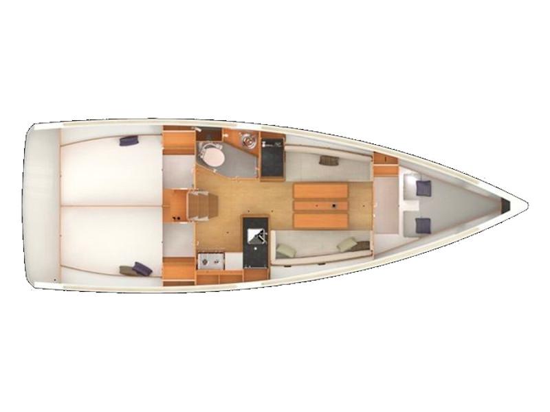 Book yachts online - sailboat - Sun Odyssey 349 - GRAPE - rent