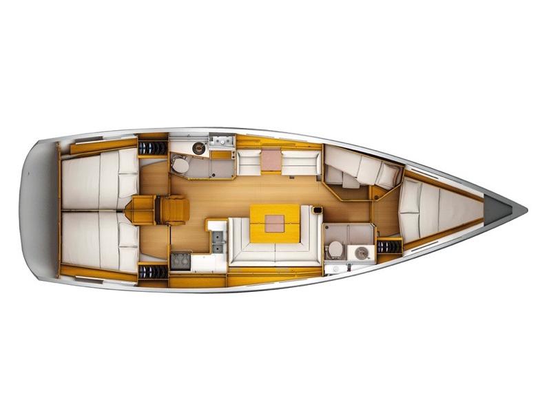 Book yachts online - sailboat - Sun Odyssey 449 - CHERRY - rent