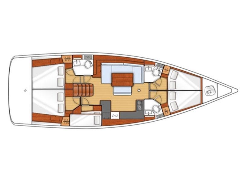 Book yachts online - sailboat - Oceanis 46.1 - ROSALIA - rent