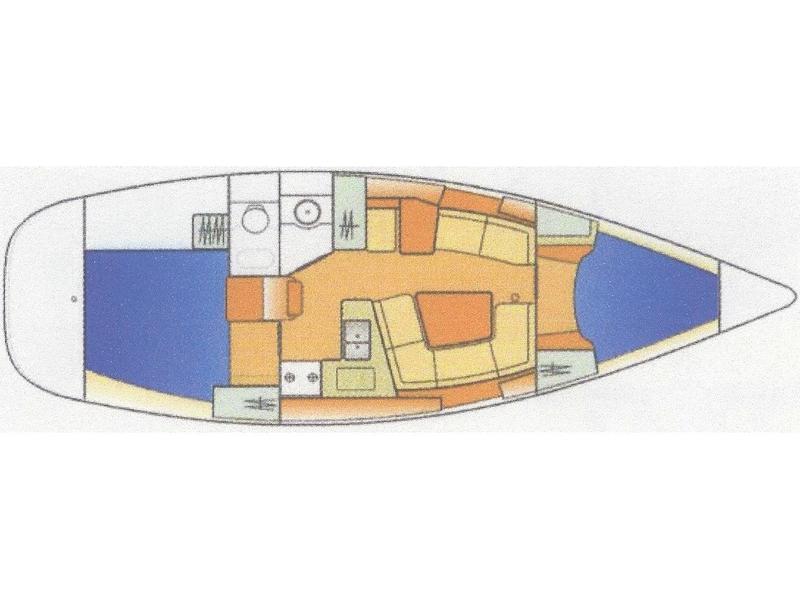 Book yachts online - sailboat - Sun Odyssey 35-2 Cabin - Balina - rent