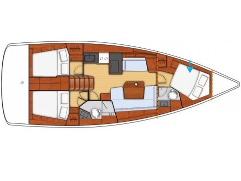 Book yachts online - sailboat - Oceanis 41.1 - KOS 41.2 - rent