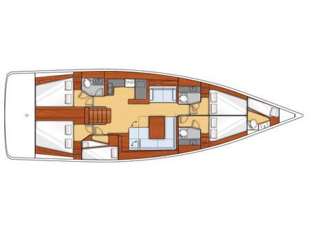 Book yachts online - sailboat - Oceanis 55 - KOS 55.1 - rent