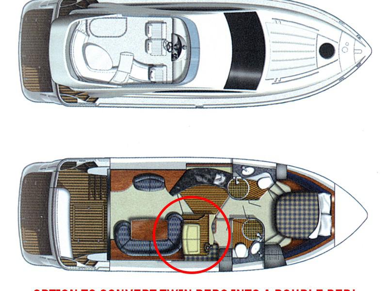 Book yachts online - motorboat - Fairline Phantom 40 - Fair Play (Jet ski - option with extra charge) - rent