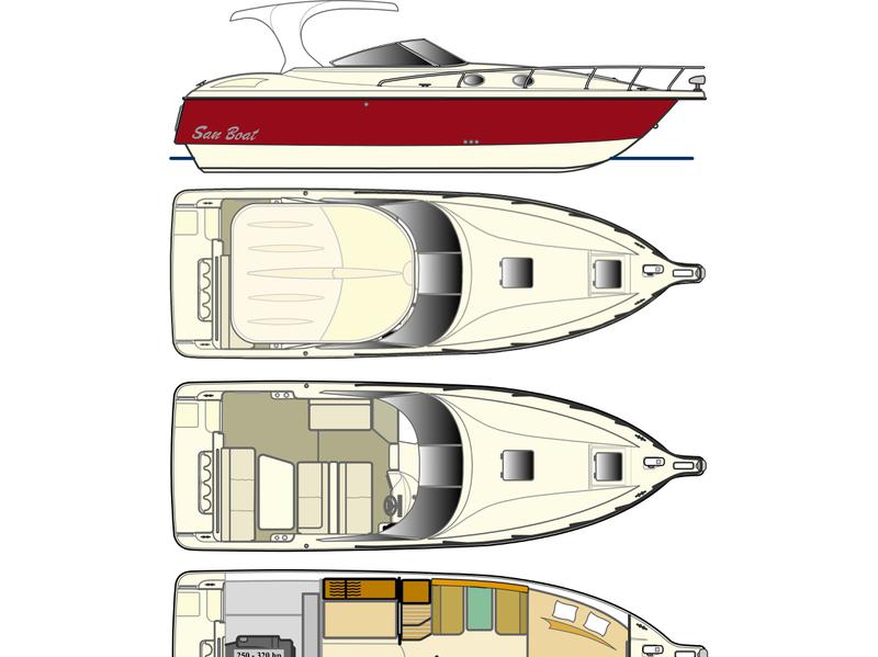 Book yachts online - motorboat - San Boat 980 Cuddy - Perina - rent