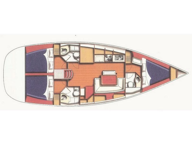 Book yachts online - sailboat - Beneteau Cyclades 43.3 - ARKINA - rent