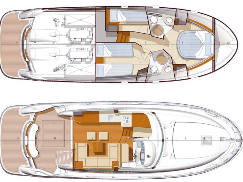 Book yachts online - motorboat - Jeanneau Prestige 440 - BIOFARM - rent