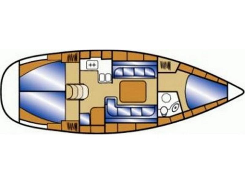 Book yachts online - sailboat - Bavaria Cruiser 37 - AURORA - rent