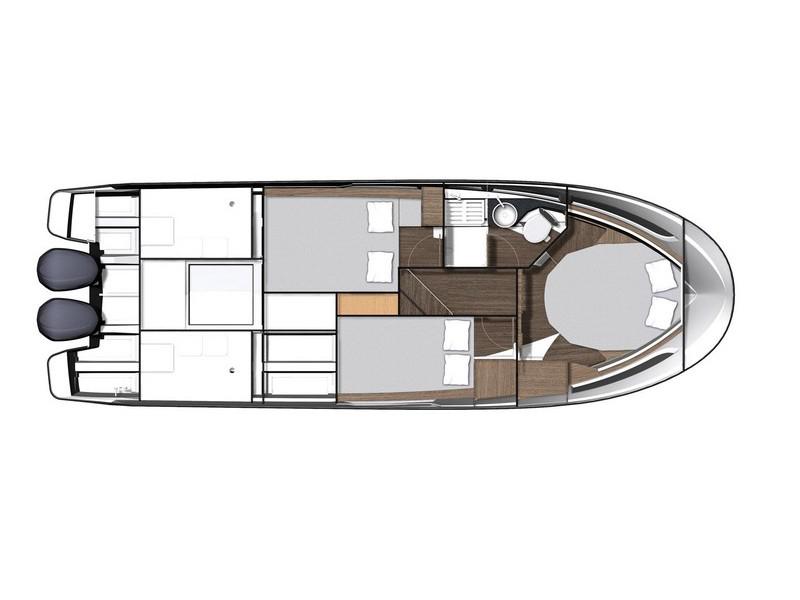 Book yachts online - motorboat - Jeanneau Merry Fisher 1095 - Blue Star - rent