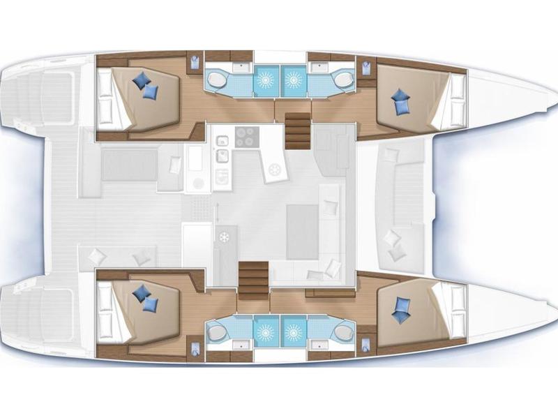 Book yachts online - catamaran - Lagoon 450  Flybridge - LLYN - rent