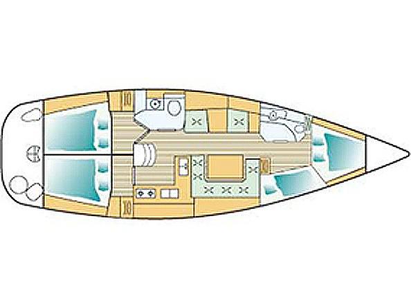 Book yachts online - sailboat - Sun Odyssey 43 - Echo (refit 2018) - rent