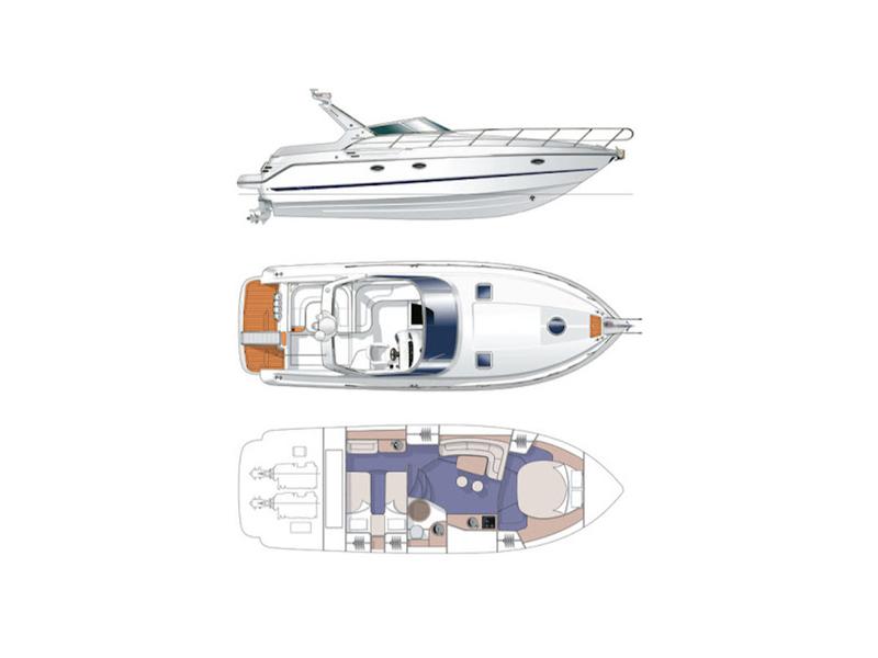 Book yachts online - motorboat - Cranchi Zaffiro 34 - Alisahni - rent