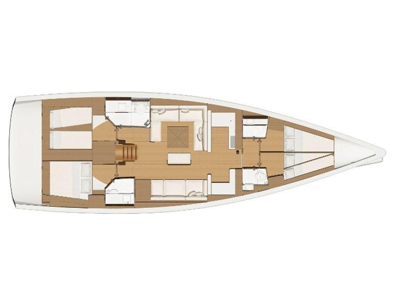 Book yachts online - sailboat - Dufour 520 GL - Peace of Mind - rent