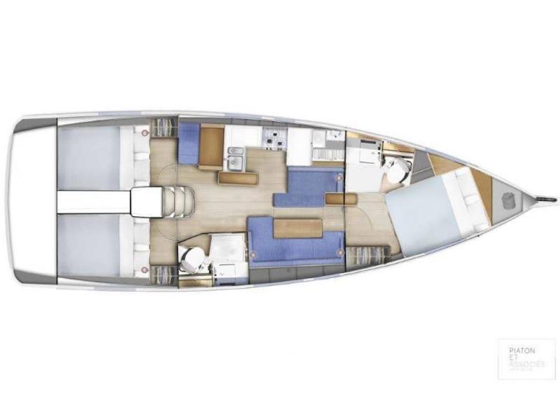 Book yachts online - sailboat - Sun Odyssey 410 - HAWKING - rent