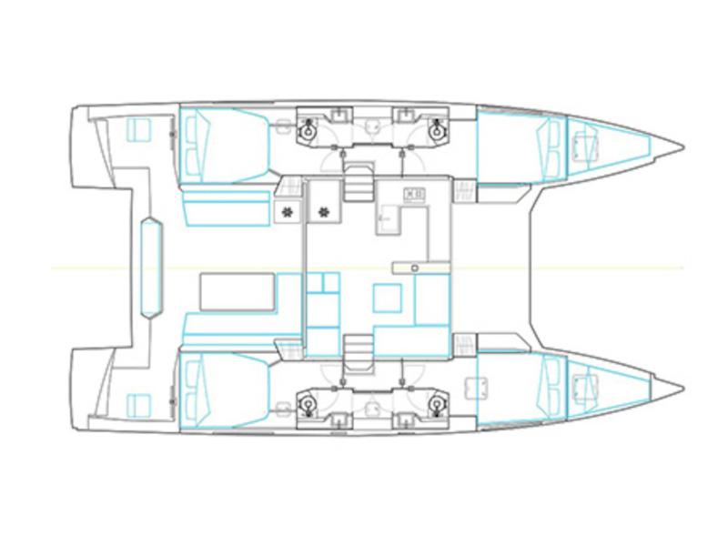 Book yachts online - catamaran - Nautitech 46 Fly - CL- 46F-18-G - rent